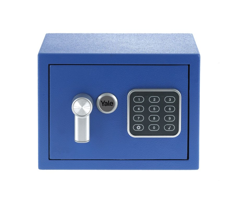 Sejf YALE mini modrý YSV/170/DB2/B - Vybavení pro dům a domácnost Schránky, pokladny, skříňky Pokladny, trezory