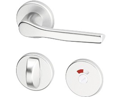 Kování rozetové MONET-R klika/klika WC stříbrný elox F1 (C MONERWF1) - Kliky, okenní a dveřní kování, panty Kování dveřní Kování dveřní mezip. hliník, bez PÚ