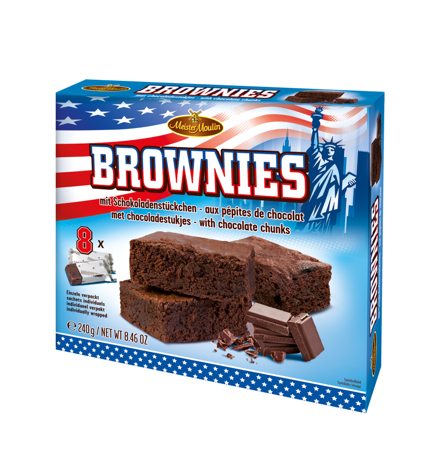 Brownies (8x30 g) 240 g Brownies (8x30 g) 240 g - Delikatesy, dárky Čokolády, bonbony, sladkosti