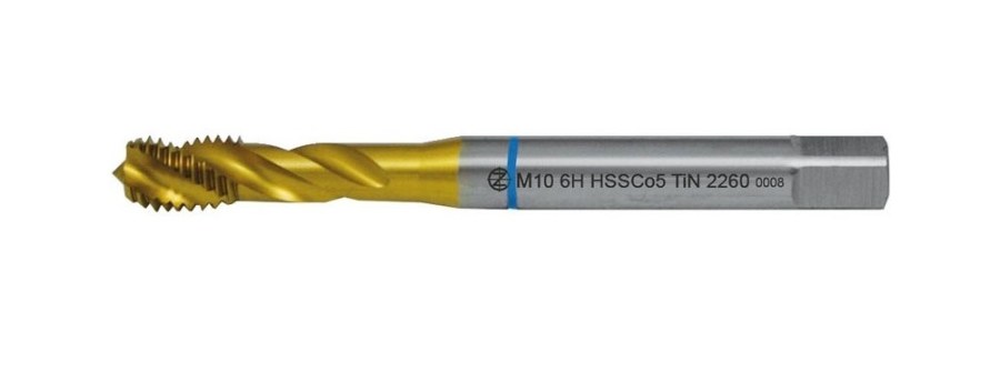 Závitník strojní M8x1,25 ISO2 HSSCo5 TiN DIN 371 RSP35 - Brusivo, vrtáky, závitořezy, kartáče Závitořezy Závitníky