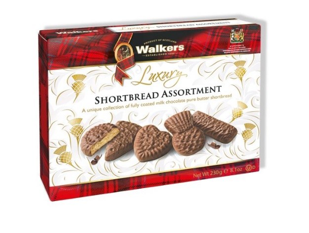 Sušenky - směs s čokoládou 230g, Walkers Luxury
