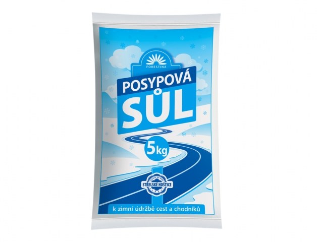 Sůl posypová 5 kg Forestina - Pomůcky ochranné a úklidové Pomůcky úklidové Pomůcky úklidové - ostatní