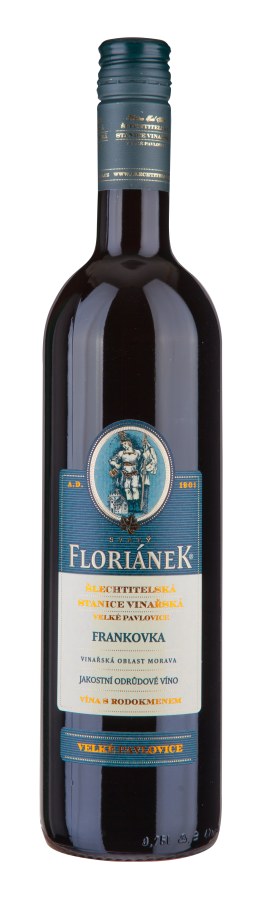 Víno Frankovka 2022 jakostní polosuché 0,75 l, č. š. 4522 alk. 12%