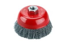 Kartáč rotační hrnkový vlnitý 100 mm M14x2 mm EXTOL CRAFT