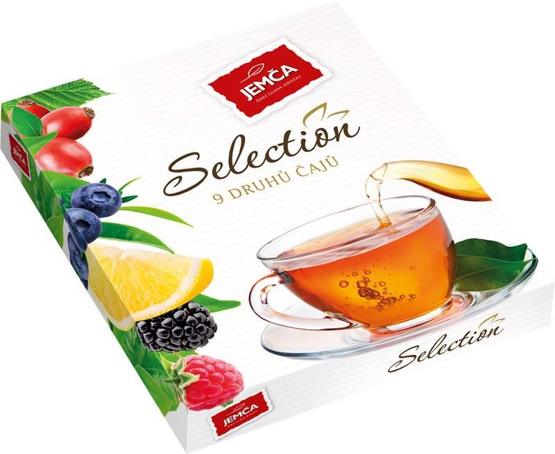 Čaj JEMCA 9 druhů 48x1,5 g - Delikatesy, dárky Káva, čaj, nealkoholické nápoje