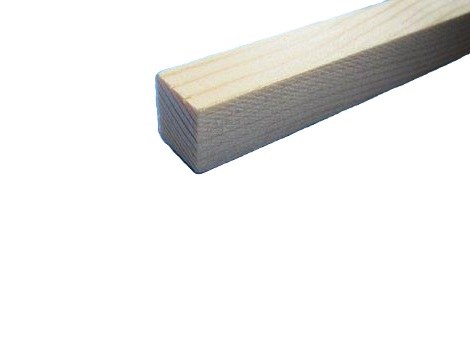 Lišta masivní jehličnatá 10 x 10 mm čtvercová 2400 mm - Vybavení pro dům a domácnost Obložení, trámy, palubky dřevo