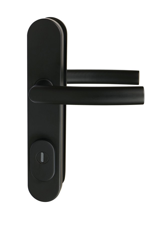 Kování bezpečnostní R.711.ZB.72.CE.TB3 klika/klika s překrytím vložky, matná černá - Kliky, okenní a dveřní kování, panty Kování dveřní Kování dveřní bezpečnostní