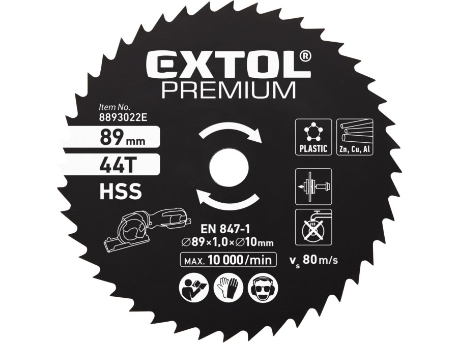 Kotouč pilový HSS 89 x 1 x 10 mm 44 zubů Kotouč pilový HSS 89 x 1 x 10 mm 44 zubů - Brusivo, vrtáky, závitořezy, kartáče Brusné a řezací materiály Kotouče pilové a přísl.