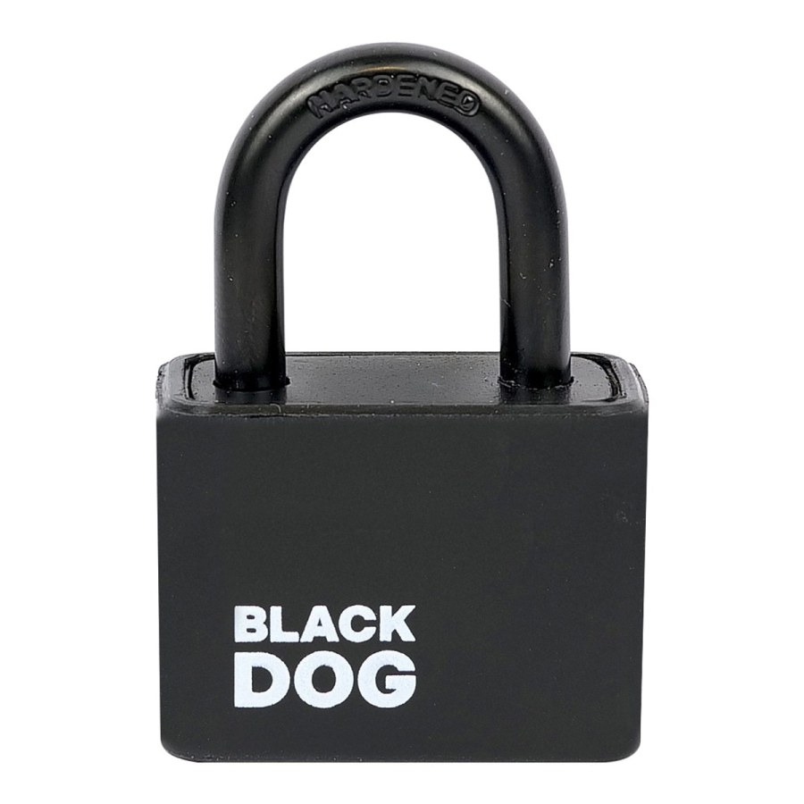 Zámek visací ocelový RV.BLACKDOG.30 černý 5 ks klíčů (balení 12 ks)