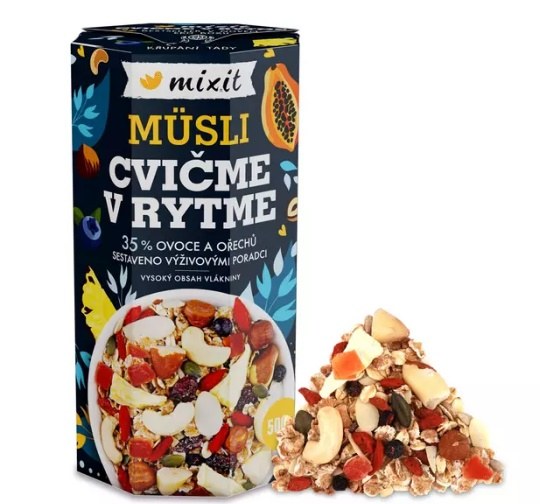 Müsli cvičme v rytme 500 g MIXIT - Delikatesy, dárky Delikatesy