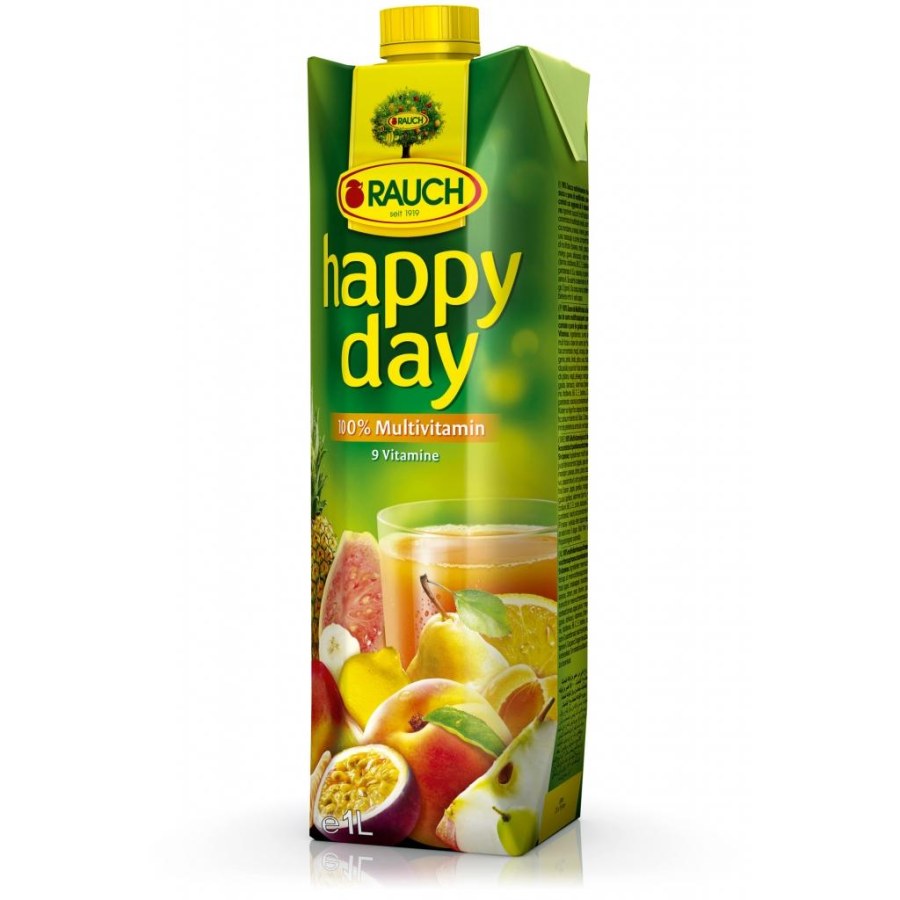 Džus 100% multivitamín 1 l Happy day Džus 100% multivitamín 1 l Happy day - Delikatesy, dárky Káva, čaj, nealkoholické nápoje