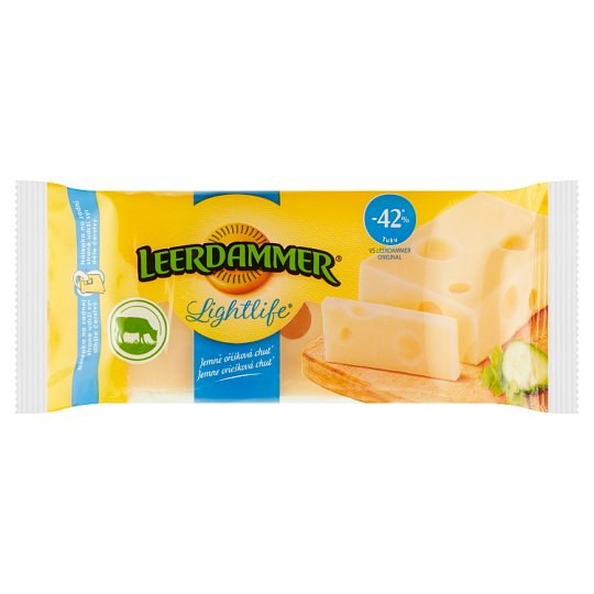 Sýr LEERDAMMER Lightlife polotučný Block 170 g - Delikatesy, dárky Ostatní