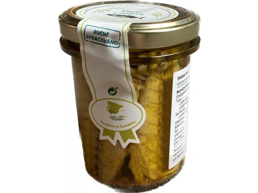 Makrela v extra panenském olivovém oleji 195 g - Delikatesy, dárky Delikatesy