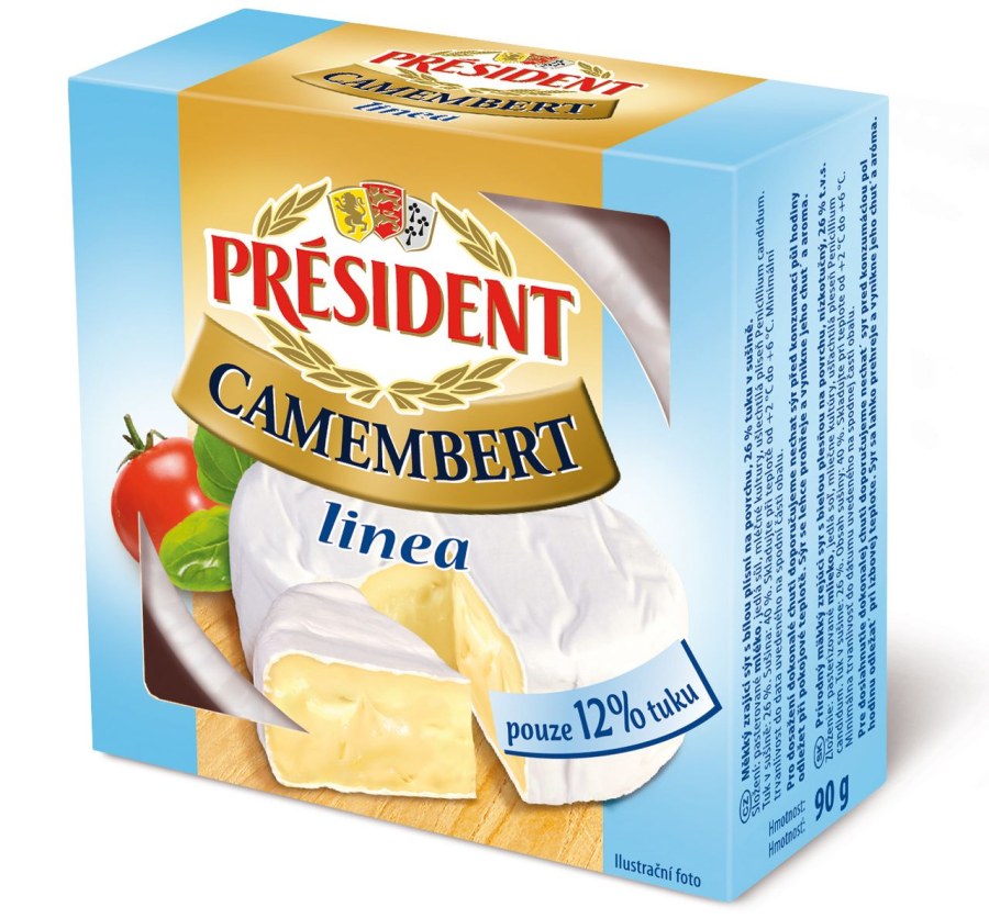 Sýr PRÉSIDENT Camembert linea 90 g - Delikatesy, dárky Ostatní delikatesy