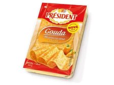 Sýr PRÉSIDENT Gouda mramorované plátky 100 g