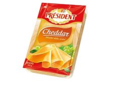 Sýr PRÉSIDENT Cheddar plátky 100 g