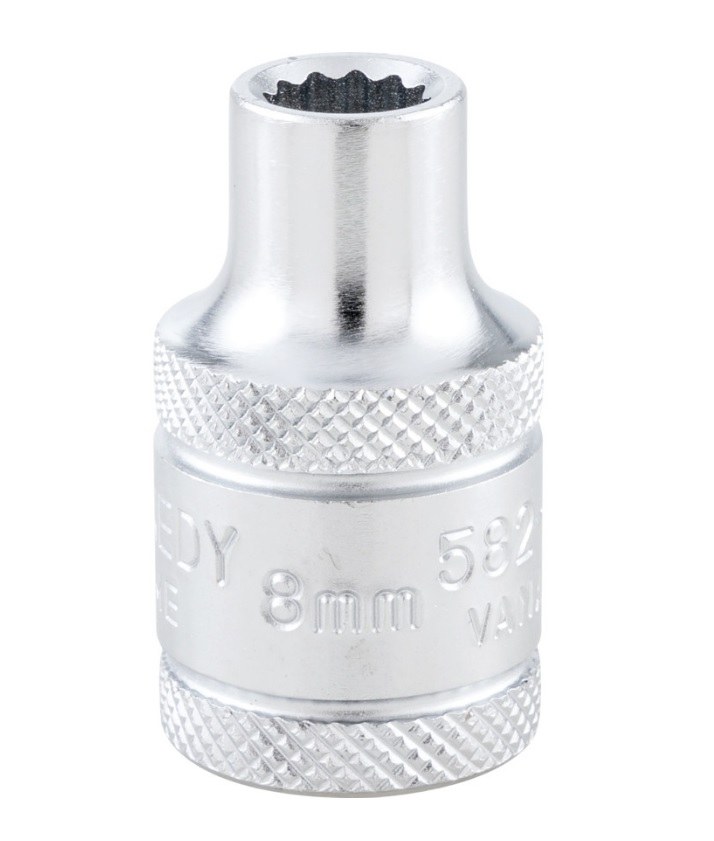 Hlavice nástrčná 12-hranná 1/2" metrická 8 mm Hlavice nástrčná 12-hranná 1/2" metrická 8 mm - Nářadí ruční a elektrické, měřidla Nářadí ruční Klíče, hlavice nástrčné