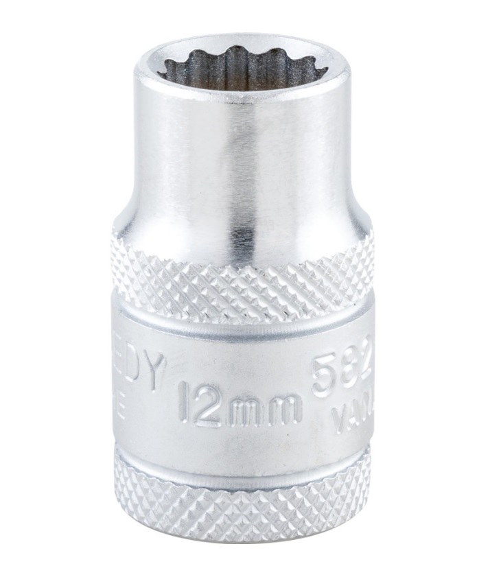 Hlavice nástrčná 12-hranná 1/2" metrická 12 mm - Nářadí ruční a elektrické, měřidla Nářadí ruční Klíče, hlavice nástrčné