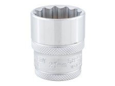 Hlavice nástrčná 12-hranná 1/2" metrická 29 mm