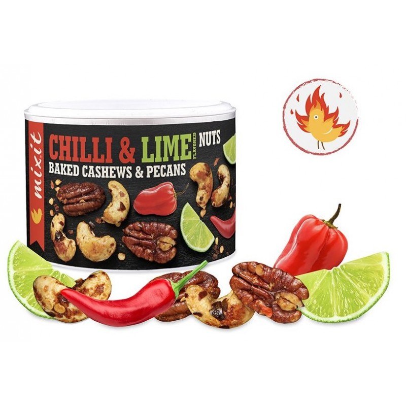 Oříšky z pece Habanero chilli a limetka 150 g MIXIT - Delikatesy, dárky Delikatesy