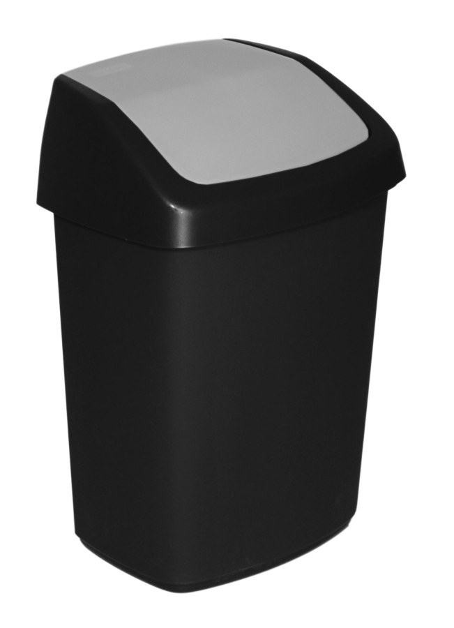 Koš na odpadky Curver® SWING BIN, 25 l, 27.8 x 34.6 x 51.1 cm, černošedý, na odpad
