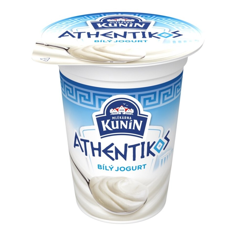 Jogurt bílý řeckého typu Athentikos 400 g KUNÍN