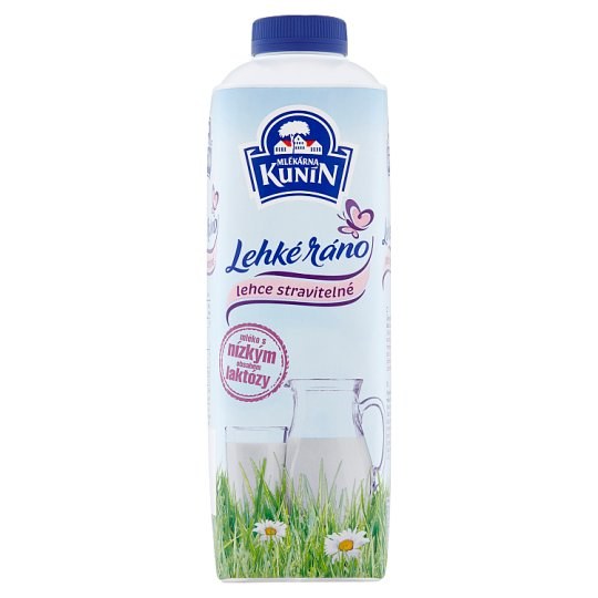 Mléko čerstvé bez laktózy 1l KUNÍN