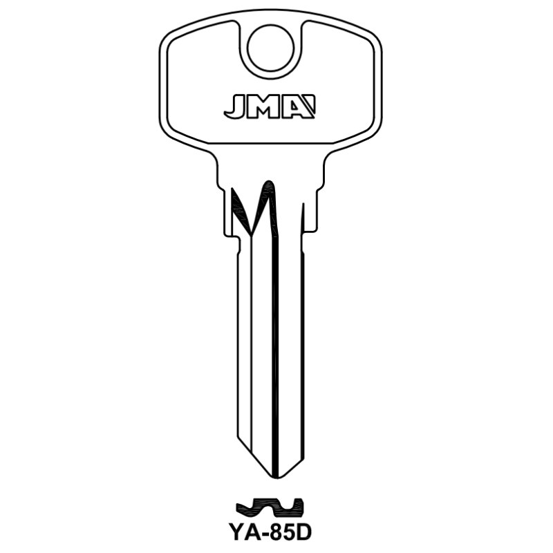 Polotovar klíče JMA YA-85D - Vložky,zámky,klíče,frézky Klíče odlitky Klíče cylindrické