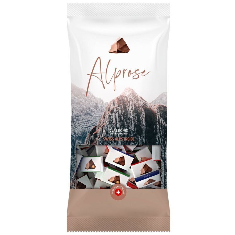 Výběr švýcarských mini čokolád Alprose Napolitains 500g