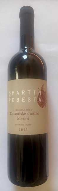 Víno Rulandské modré & Merlot 2021 PS suché, 0,75 l, č.š. 30/21, alk. 14,5% - Víno tiché Tiché Červené