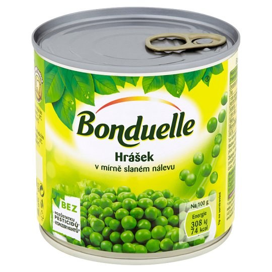 Hrášek ve slaném nálevu 400 g Bonduelle - Delikatesy, dárky Delikatesy