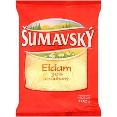 Sýr Šumavský Eidam 30% strouhaný 100 g Sýr Šumavský Eidam 30% strouhaný 100 g - Delikatesy, dárky Ostatní delikatesy
