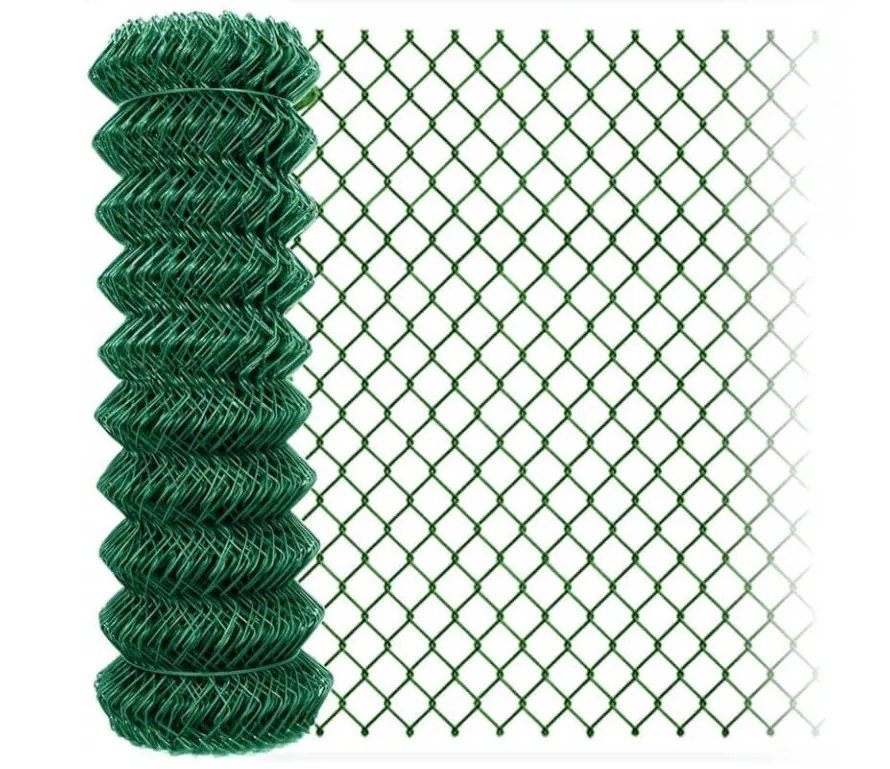 Pletivo čtyřhranné poplastované IDEAL Zn + PVC (s napínacím drátem) - výška 100 cm, zelená, 15 m