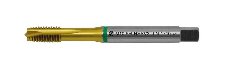 Závitník strojní M8x1,25 ISO2 HSSV3 TiN DIN 371 B - 1710 Závitník strojní M8x1,25 ISO2 HSSV3 TiN DIN 371 B - 1710 - Brusivo, vrtáky, závitořezy, kartáče Závitořezy Závitníky