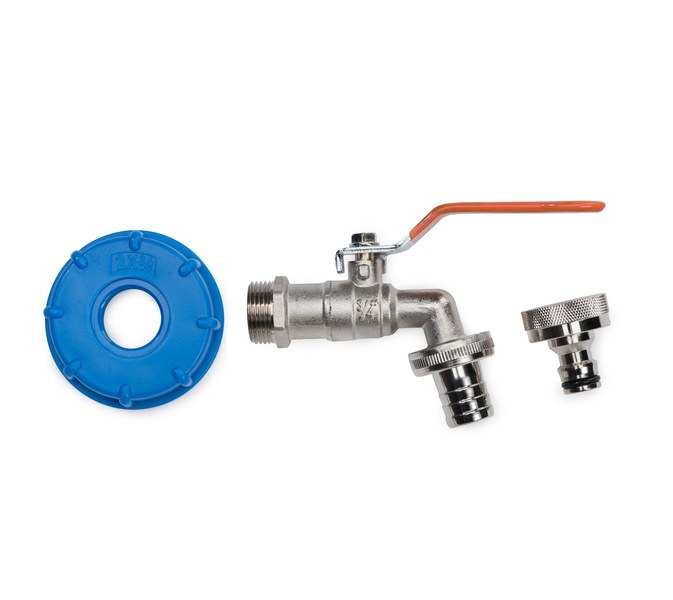 Ventil výpustný s 3/4" závitem pro IBC Ventil výpustný s 3/4" závitem pro IBC - Zednické nářadí, zahrada, nádoby Hadicové spojky, šroubení, spony Vodní, hadicové armatury Ventily kulové, kohouty, sací koše