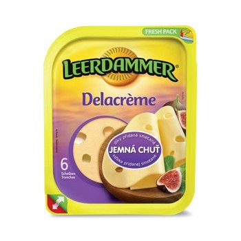 Sýr LEERDAMMER Delacréme plátky 150 g - Delikatesy, dárky Ostatní