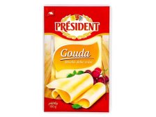 Sýr PRÉSIDENT gouda plátky 100 g