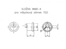 Vložka WMB - 4 pro 702A