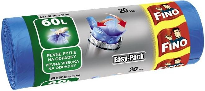 Pytle na odpadky FINO GARBAGE BAGS EASY PACK 60 l 20 ks (PY8571026084) - Zednické nářadí, zahrada, nádoby Obaly, plachty, folie, pytle