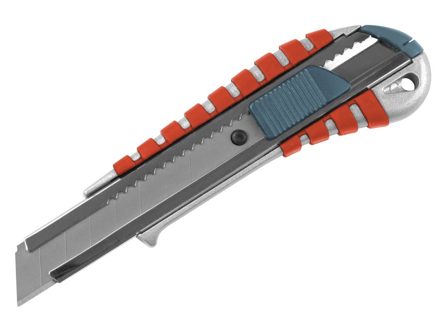Nůž ulamovací kovový s kovovou výztuhou 18 mm Auto-lock - Vybavení pro dům a domácnost Nože Nože odlamovací, břity