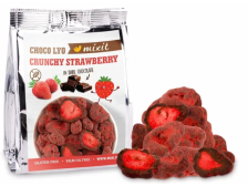 Jahody mrazem sušené v hořké čokoládě 60 g MIXIT (do kapsy)