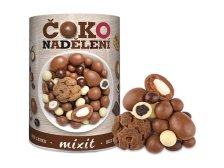 Směs dražé v čokoládě (ořechy, ovoce) čokoládové nadělení 450 g