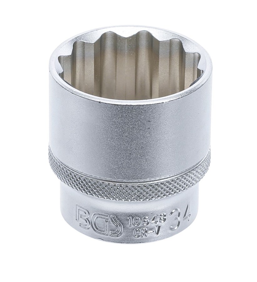 Hlavice nástrčná 1/2" 34 mm BGS1010648, 12hranná Hlavice nástrčná 1/2" 34 mm BGS1010648, 12hranná - Nářadí ruční a elektrické, měřidla Nářadí ruční Klíče, hlavice nástrčné