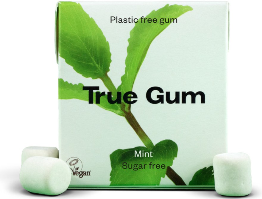 Žvýkačka bez cukru a plastů True Gum Máta 21 g - Delikatesy, dárky Delikatesy