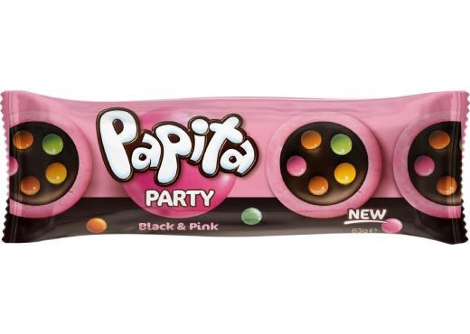 Sušenka party pink Papita 63 g - Delikatesy, dárky Čokolády, bonbony, sladkosti