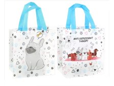 Taška ekologická dárková psi 22,5 x 21,5 x 11,5 cm