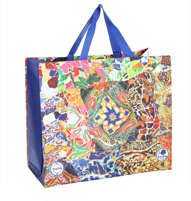 Taška ekologická mozaika barevná 39x34x14 cm Taška ekologická mozaika barevná 39x34x14 cm - Vybavení pro dům a domácnost Doplňky a pomůcky kuchyňské, bytové