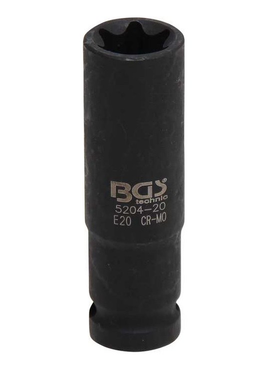 Hlavice nástrčná 1/2" E-Profil E20 BGS105204-20, prodloužená, tvrzená Hlavice nástrčná 1/2" E-Profil E20 BGS105204-20, prodloužená, tvrzená - Nářadí ruční a elektrické, měřidla Nářadí ruční Klíče, hlavice nástrčné