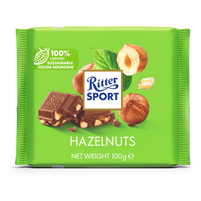 Čokoláda mléčná lískový oříšek Ritter 100 g Čokoláda mléčná lískový oříšek Ritter 100 g - Delikatesy, dárky Čokolády, bonbony, sladkosti