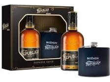 Rum Božkov Republica Exclusive 0,5 l 38% s placatkou dárková sada